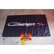 Cambiador bandera del club de carreras 90 * 150 CM 100% poliéster Cargador R / T banner